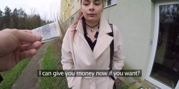 Public Agent Stairwell sex with Russian student