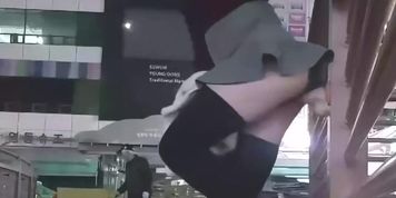 asian public dildo screw