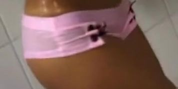 Centerfolds with great boobs shower together (Dark Skin)