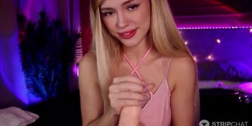 BunnyGold_ Slippery handjob and blowjob