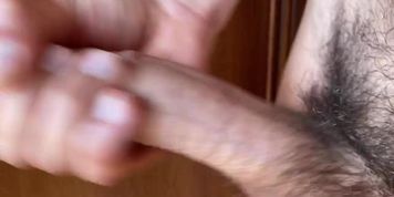 Homemade uncircumcised dick masturbation after school