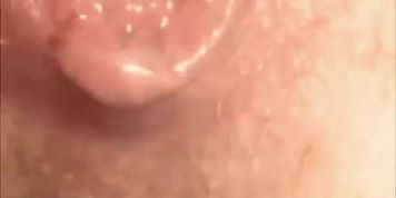 Watch my EX-WIFE push out my CREAMPIE out of her GAPING WET PUSSY