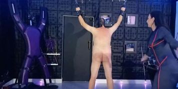Mistress luciana dominates slave with rough whipping - extreme bdsm punishment