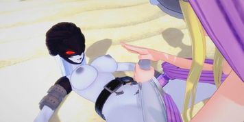 Digimon Hentai 3D - Angewomon x LadyDevimon (Futa)