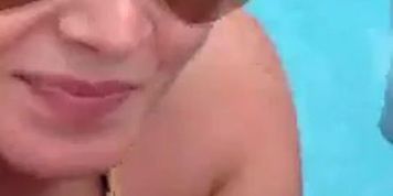 Blowjob In Public Pool By Blonde