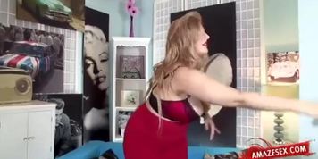 Busty Blonde Stewardess