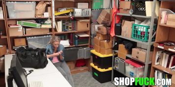 Police Officer Punishes Hot Blonde Student - SHOPFUCK