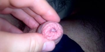 My small hairy dick and Balls hang Out my tight shorts