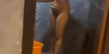 Indian Akka Bathing And Dressing Up