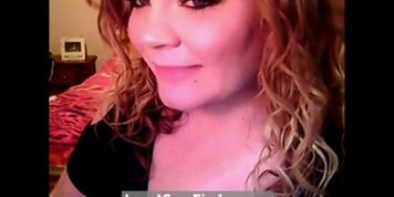 Busty cam model shows off her deepthroat skills - video 1