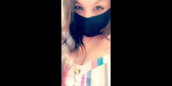 Public Masturbation: Rubbing My Clit & Moaning thru COVID Mask in Walmart&rsquo;s Men&rsquo;s Bathroom 