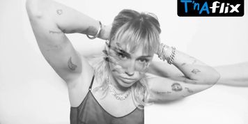 Miley Cyrus Breasts Scene  in Miley Cyrus Showing Off Her Sexy Breast In A Sheer