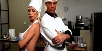 Horny couple taking a break and fucking