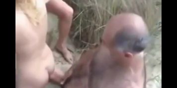 Amateur Dogging On The Beach