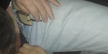 My wife sucking my friend cock, he is getting rough and I get horny.