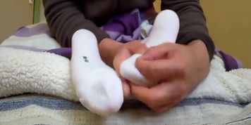 White socks tickle