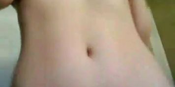 Teen stripping dancing and spreading - video 1