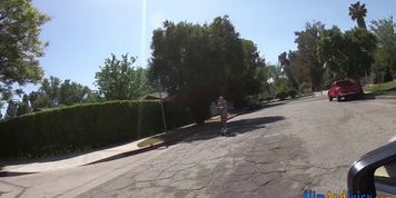 Blonde teen gets bubblebutt jizzed by shlong