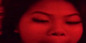 Sexy Asian enjoys facial from daddy 