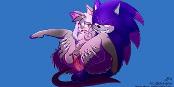OC Emyko and Werehog  (Beachside Bunnies)