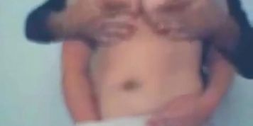 Busty and bootylicious chick gets her hairy pussy tickled tenderly