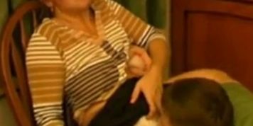 Russian Mature Mom and friend her son Amateur - video 1