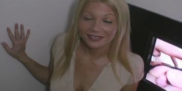Blonde Milf Euro Boobs Sucking Cocks In Glory Hole