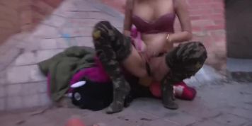 MASTURBATING IN THE STREET. Horny Nina seduces strangers (Nina Skye)