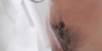 Hairy FTM Boy Lathering Up in The Shower
