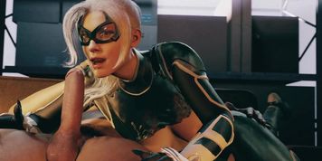 Marvel Comics - Hot Black Cat - Part 1 (Jenna Grace)