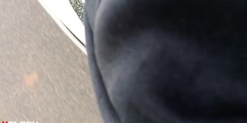 Flashing cock to villege aunty