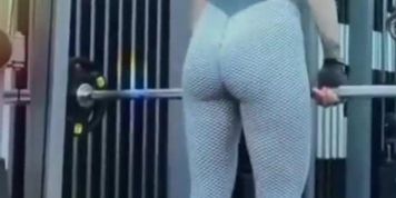 Teen Asia girl with yoga pants at GYM ass sweet Amateur mix
