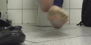 Very dirty and sweaty nylon socks after 10 days of use
