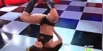 Hot Latin asses on a television talk show