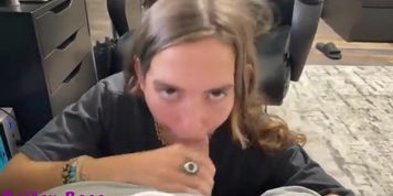 Pov teen fucking his big joystick while he plays video games creampie