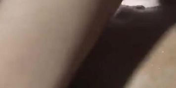 Houston escort  taking a facial