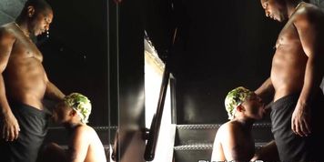 Slutty inked bottom Hakunabad offers his cock starved asshole to BBC stud Romance (Michael Romance)