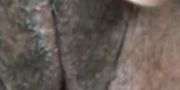 Creamy pussy after masturbation session