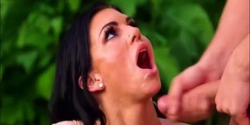 Melissa Lynn Gives a Great Blowjob To Gardener