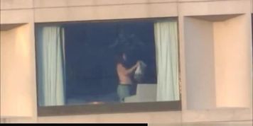 Hotel room window
