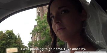 Rejected bride blowjob in car in public (Amirah Adara)