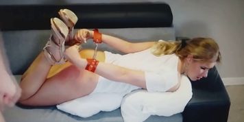 Blonde Girl Slave  Slut gets hard Treatment