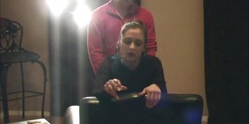 Smoking Brunette Facial 1