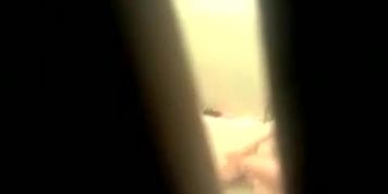 Hidden camera in the shower with fat wife Natasha