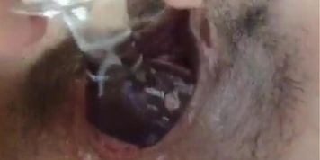 after plugged Training after 12 hours , Pussy hole Can't close like a Opend horny tunnel