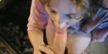 Lost bet leads to blowjob and cum in her mouth with swallow