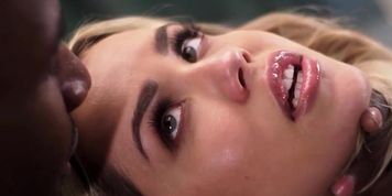 Latina Alina Lopez has hard kinky sex with two black guys