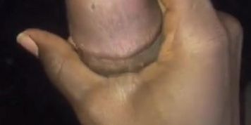 Self  satisfaction of cock till I cum on myself while enjoying  video