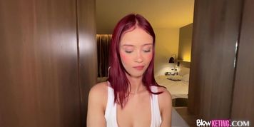 I couldn't hold back my desire and went for a second time to fuck my producer. (Lena Paul)