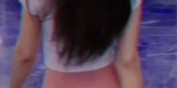 ?APG AJ-01?TEEN ASIA GIRL Pink YOGA PANTS GYM SWEET ASS AMATEUR